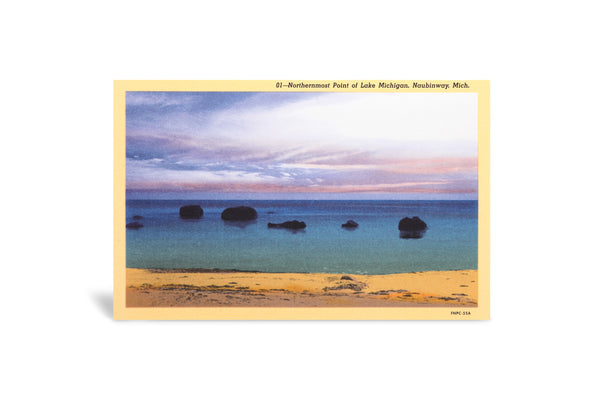 Postcard showing the Northernmost Point of Lake Michigan, Naubinway, Mich.