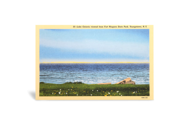 Postcard showing Lake Ontario viewed from Fort Niagara State Park, Youngstown, N. Y.