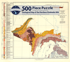 Geological Map of the Northern Peninsula, 1936 Puzzle