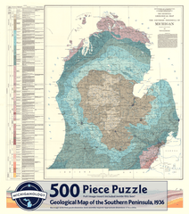 Geological Map of the Southern Peninsula, 1936 Puzzle