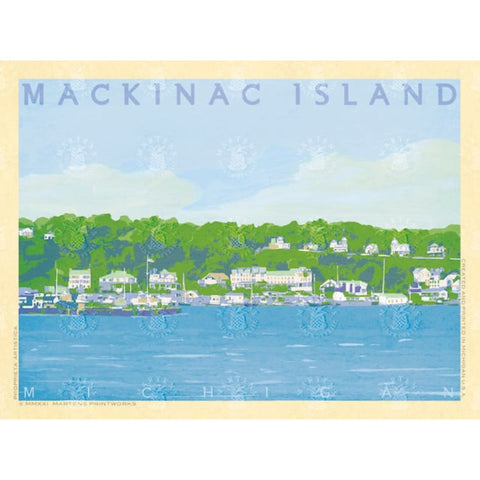 Mackinac Island print by Martens Printworks.