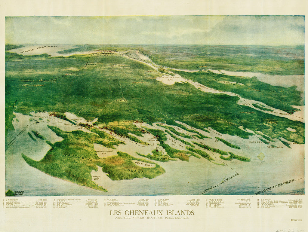 Les Cheneaux Islands, 1910
