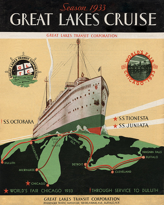 Great Lakes Cruise 1933 Print