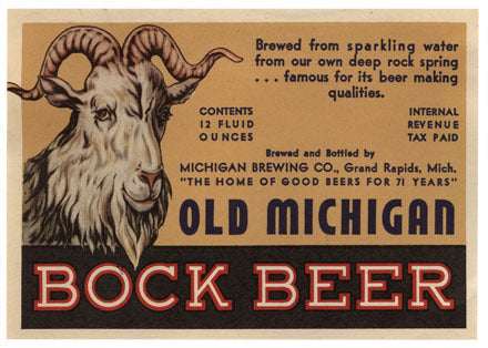 Bock Beer Label Print
