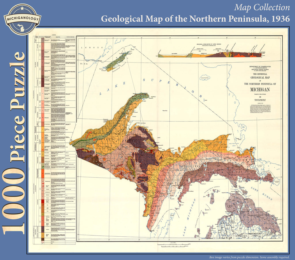 Geological Map of the Northern Peninsula Puzzle