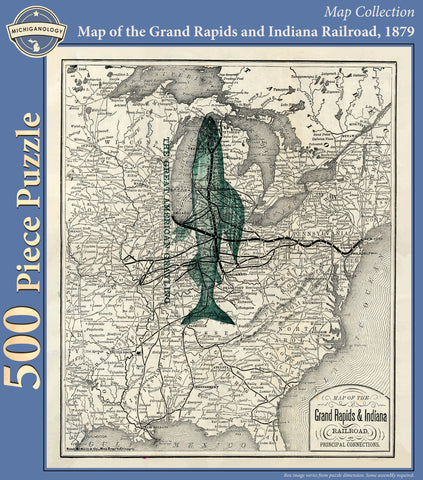 Map of the Grand Rapids and Indiana Railroad Puzzle